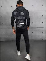 FashionStreet černá pánská tepláková souprava AX0685