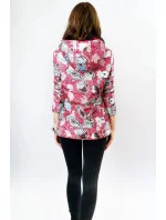 Růžová oboustranná dámská bunda (7174)