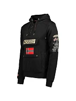 Pánská sportovní mikina Geographical Norway GYMCLASS BLACK DB MEN 100 s kapucí, černá (WU4185H-GN-BLACK) Pánská sportovní mikina Geographical Norway GYMCLASS BLACK DB MEN 100 s kapucí, černá (WU4185H-GN-BLACK)