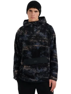 Pánská fleecová mikina 4F M427 multicolour allover 4FWAW25TFLEM427 90A pánské