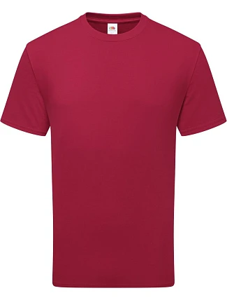 Fruit of the Loom Pure Cotton T Tričko z těžké bio bavlny 16.1362 cranberry Fruit of the Loom Pure Cotton T Tričko z těžké bio bavlny 16.1362 cranberry