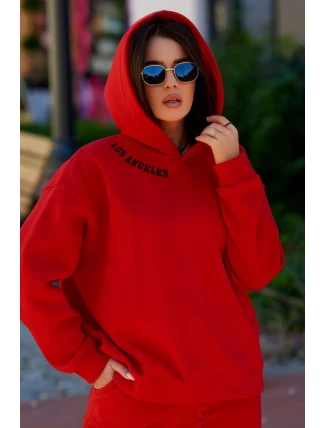 Izolovaná souprava s výšivkou Los Angeles červený Izolovaná souprava s výšivkou Los Angeles červený