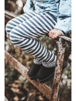 Dětské zateplené pantofle Black Olivane