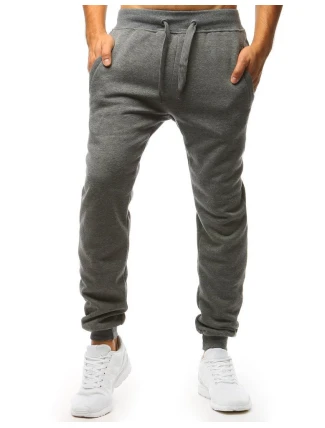 Pánské tmavě šedé tepláky FashionStreet UX2872