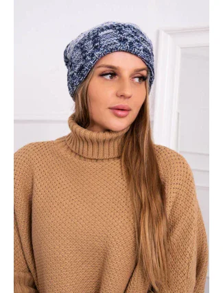 Pola fleecová čepice K267 černá+džíny Pola fleecová čepice K267 černá+džíny