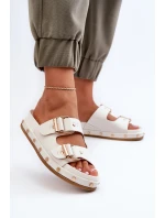 Dámské žabky na platformě Big Star NN274081 Bílé