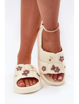 Pěnové Pantofle S Připínáky Ecru Redienna