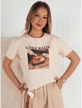 Dámské broskvové tričko LOBAG FashionStreet RY2411