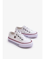 Dětské plátěné tenisky Big Star - bílé