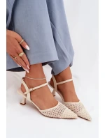 Sandály na podpatku  model 225215 Step in style