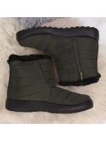 Nepromokavé sněhové boty na zip NEWS W EVE181D khaki Nepromokavé sněhové boty na zip NEWS W EVE181D khaki