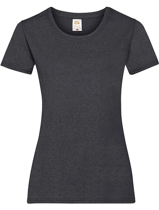 Fruit of the Loom Lady-Fit Valueweight T Dámské tričko 16.1372 dark heather grey
