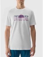 Pánské tričko s potiskem 4F - bílé Pánské tričko s potiskem 4F - bílé