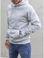 Pánská světle šedá mikina FashionStreet BX5481