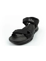 Lee Cooper pánské boty na suchý zip sandály na léto černé lehké