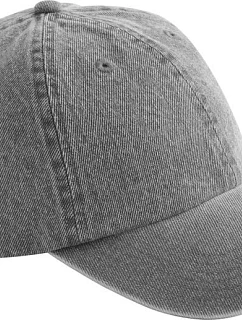 Beechfield B 105 6 Panelová denim kšiltovka 53.0105 acid grey
