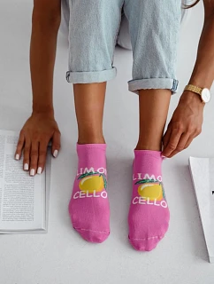 Kotníčkové ponožky LIMONCELLO Růžové