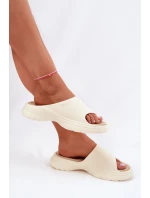 Dámské pěnové pantofle Big Star – béžové