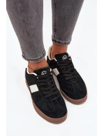 Semišové tenisky Vinceza – černé