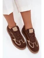 Nízké dámské tenisky Brenelle – hnědé