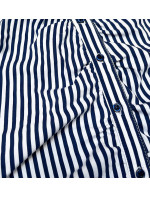 Tmavě modro-bílá pruhovaná košile s nařasením (AWY2015D)