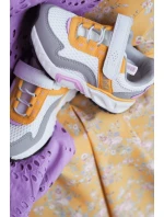 Dětská sportovní obuv se suchým zipem Big Star JJ374257 Bílá a žlutá Dětská sportovní obuv se suchým zipem Big Star JJ374257 Bílá a žlutá