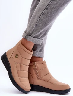 Dámské zimní sněhule v barvě bežové Helis