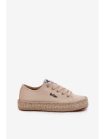 Dámské tenisky s pletením Lee Cooper LCW-25-44-3215 Béžové