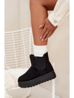 Dámské Sněhule S Elastickým Vložením Černé Kiora