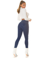 Sexy Push-Up džíny s vysokým pasem a detaily kapes