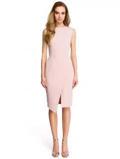 Dámské šaty S105 Pudr růžová - Stylove