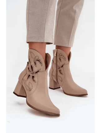 Boty na podpatku  model 219129 Step in style