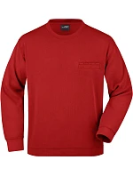Daiber JN 924 Mikina s náprsní kapsou 02.0924 red