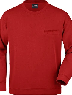 Daiber JN 924 Mikina s náprsní kapsou 02.0924 red
