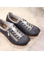 Dámská prolamovaná sportovní obuv Rieker v tmavě modré barvě N42P6-14