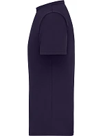 Daiber 8040 Pánské bio tričko s jemným žebrováním 02.8040 deep purple