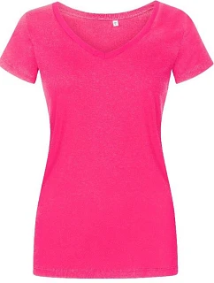 Promodoro 1525 Dámské tričko X.O s výstřihem do V 40.1525 bright rose
