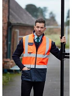 Yoko HV 005 Hi-Vis polstrovaná vesta 79.V005 hi vis orange/navy Yoko HV 005 Hi-Vis polstrovaná vesta 79.V005 hi vis orange/navy