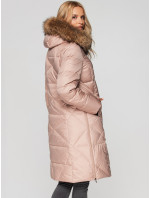 PERSO Kabát BLH211018FX Růžový