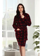 Dámský župan 9105 červené káro - CoCoon Dámský župan 9105 červené káro - CoCoon