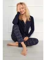 Italská móda Libra long length sp. barva:námořnická modrá/potisk Italská móda Libra long length sp. barva:námořnická modrá/potisk