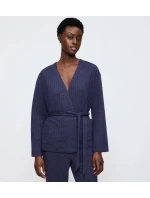 Cozy Comfort Robe Top Quilted - BLUE - TRIUMPH BLUE - TRIUMPH
