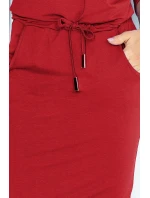 Bordó sportovní šaty model 4977922