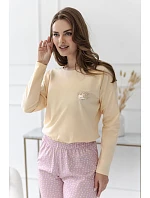 Pyžamo Taro 3617 Marigold, dlouhé rukávy, velikosti S–XL, Z26/27