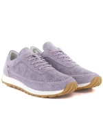 Dámské fialové semišové kožené polobotky Sergio Leone SP001