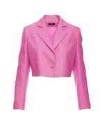 M853 Oříznuté sako - fuchsiová