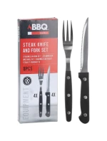 PŘÍBOR NŮŽ A STEAKOVÁ VIDLIČKA 8 KUSŮ