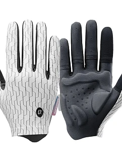 Rockbros plné sportovní rukavice pro jaro/léto velikost L - bílo-černé