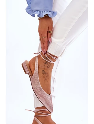 Vázané Baleríny S Kamínky Béžové Mavis Vázané Baleríny S Kamínky Béžové Mavis