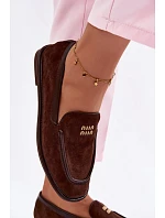 Dámské ploché mokasíny Vinceza 62271 Čokoládové